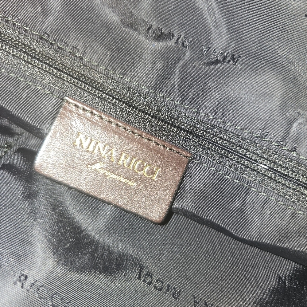 Classic Nina Ricci Brown Patterned Tote Bag - Picture 8 of 9